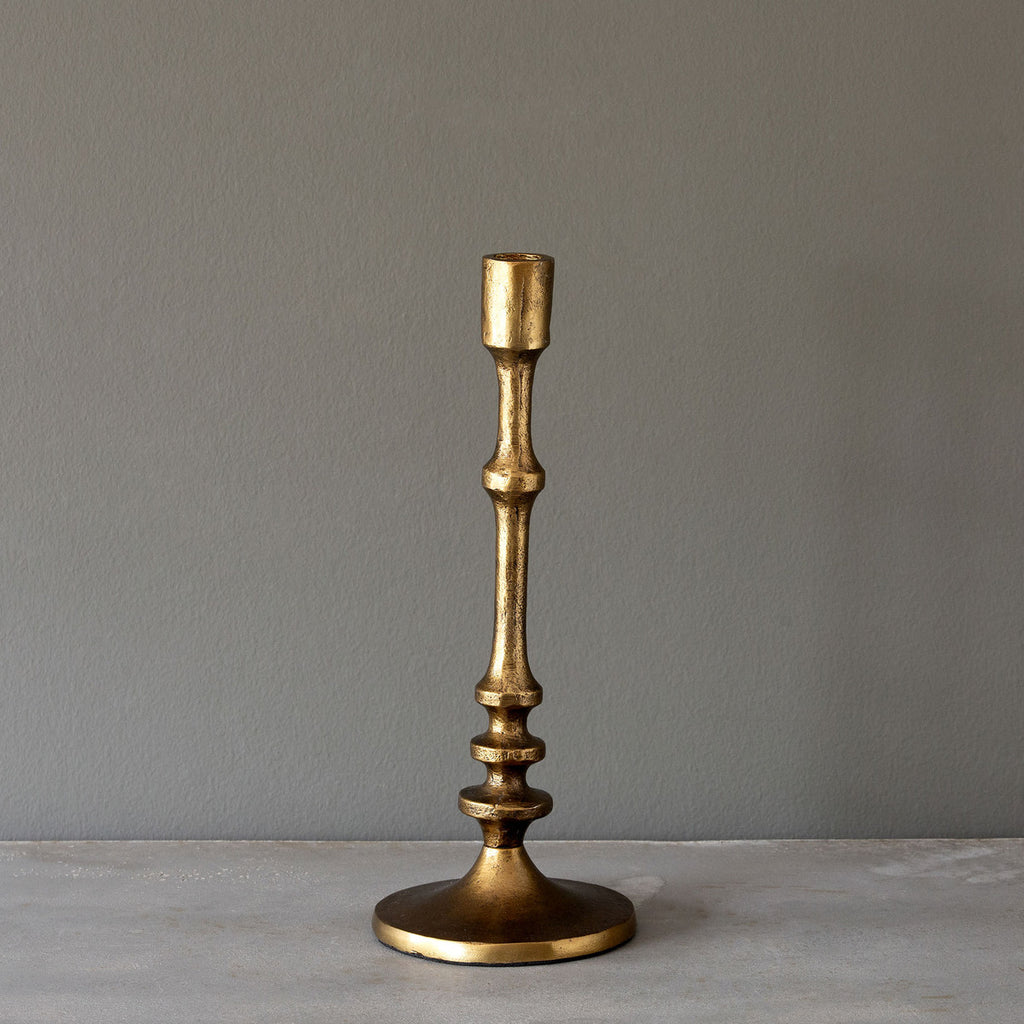 Cast Aluminum Classic Candle Stick - Bombay Mercantile