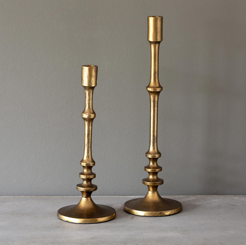 Cast Aluminum Classic Candle Stick - Bombay Mercantile