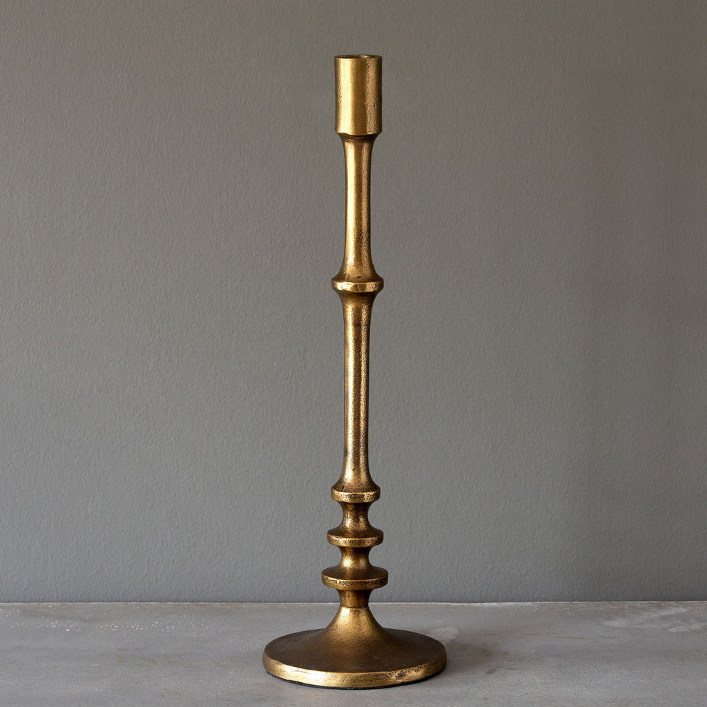 Cast Aluminum Classic Candle Stick - Bombay Mercantile