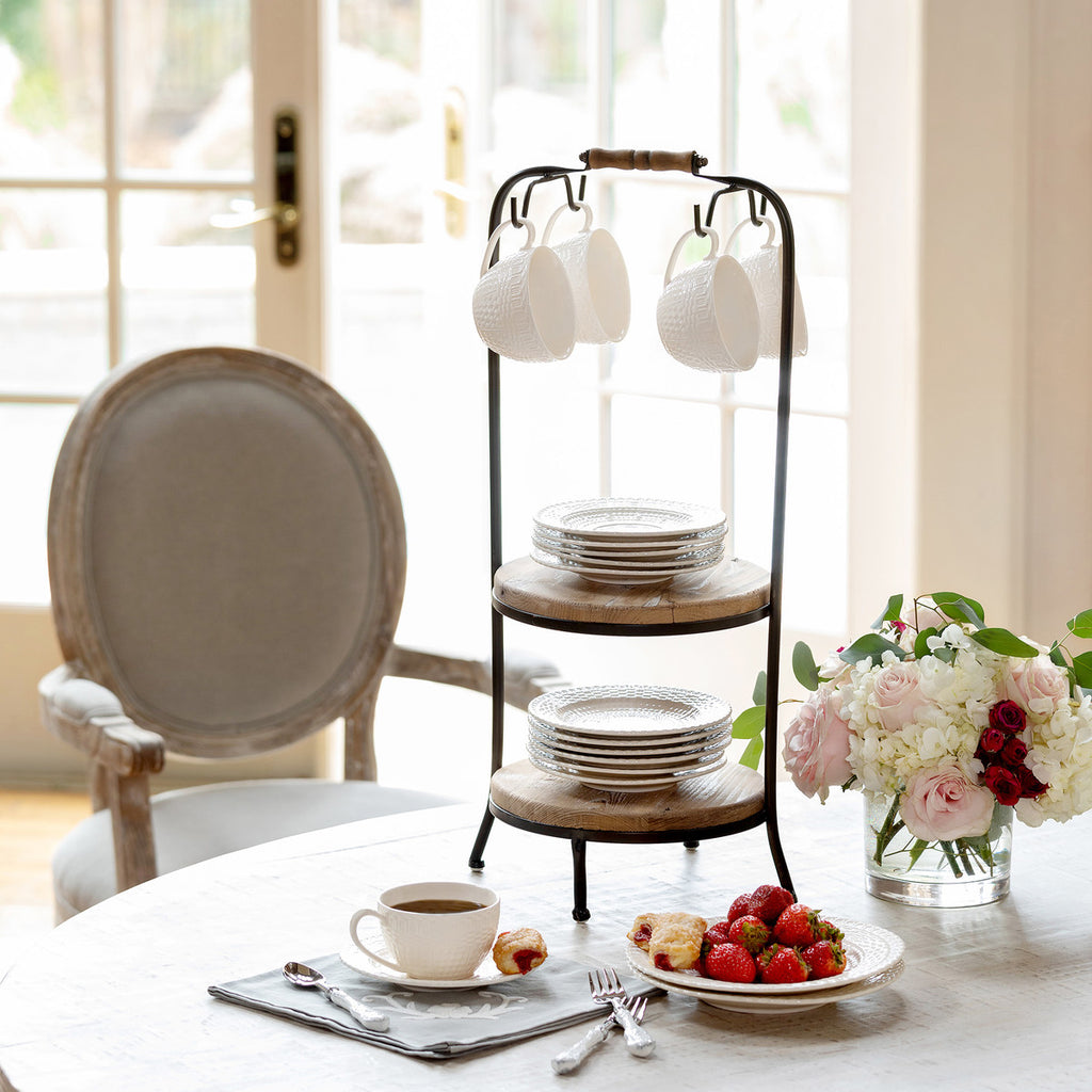 Counter Dish & Cup Display Stand - Bombay Mercantile