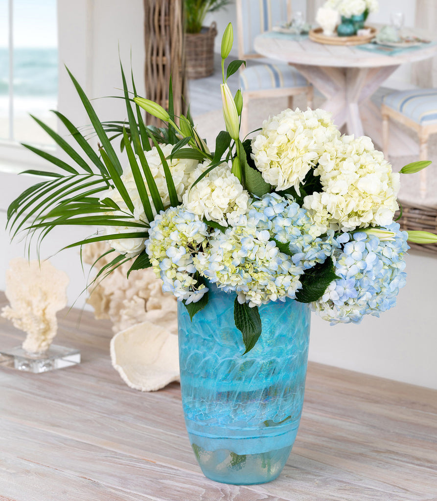 Amalfi Murano Glass Vase - Bombay Mercantile