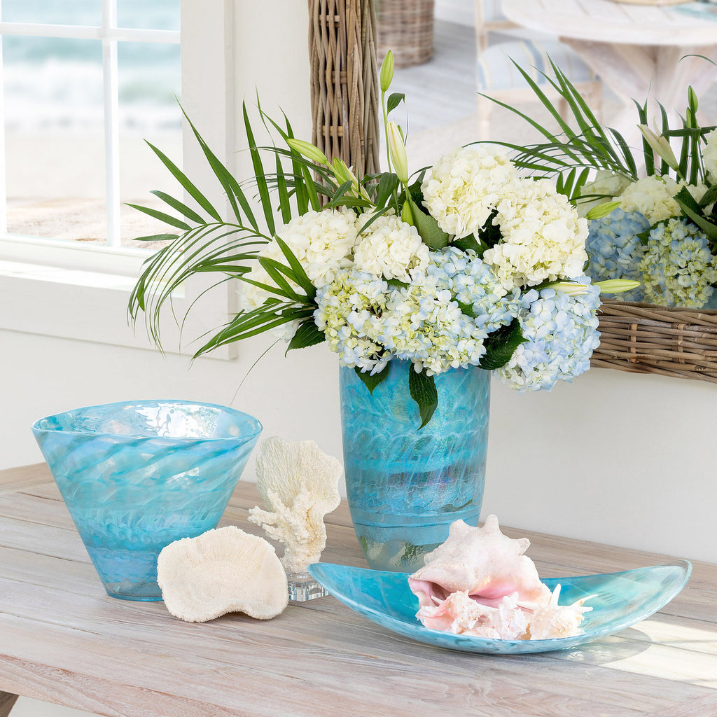 Amalfi Murano Glass Vase - Bombay Mercantile