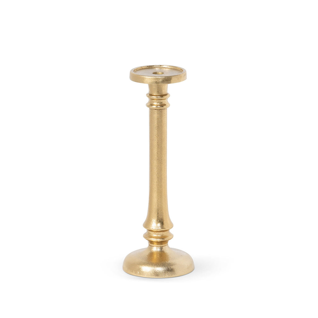 Classic Cast Aluminum Candle Stick, Medium - Bombay Mercantile