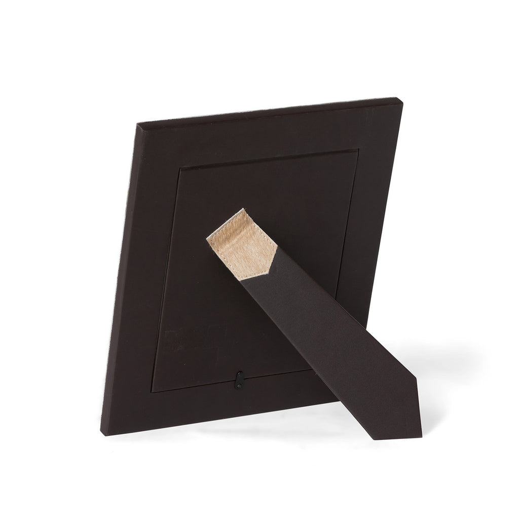 Cow Hide Leather Photo Frame, Large - Bombay Mercantile