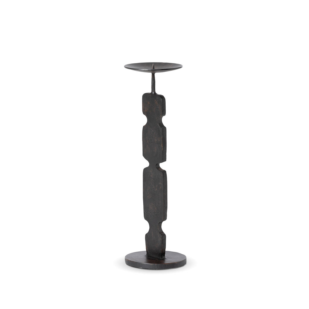 Forged Candle Holder, Small - Bombay Mercantile