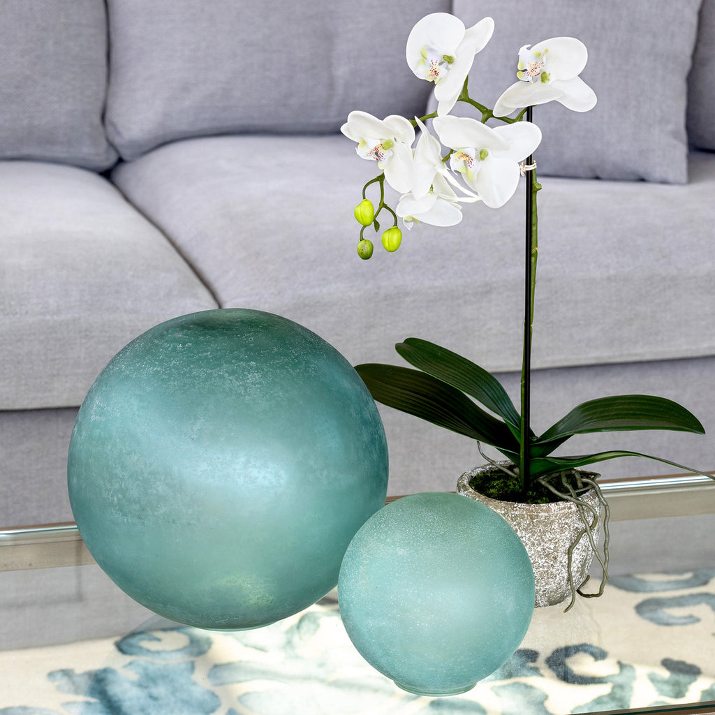 Sea Glass Decorative Orb, Small - Bombay Mercantile