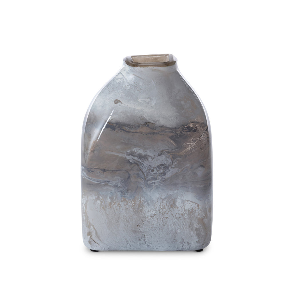 Tempest Artisan Glass Vase, Medium - Bombay Mercantile