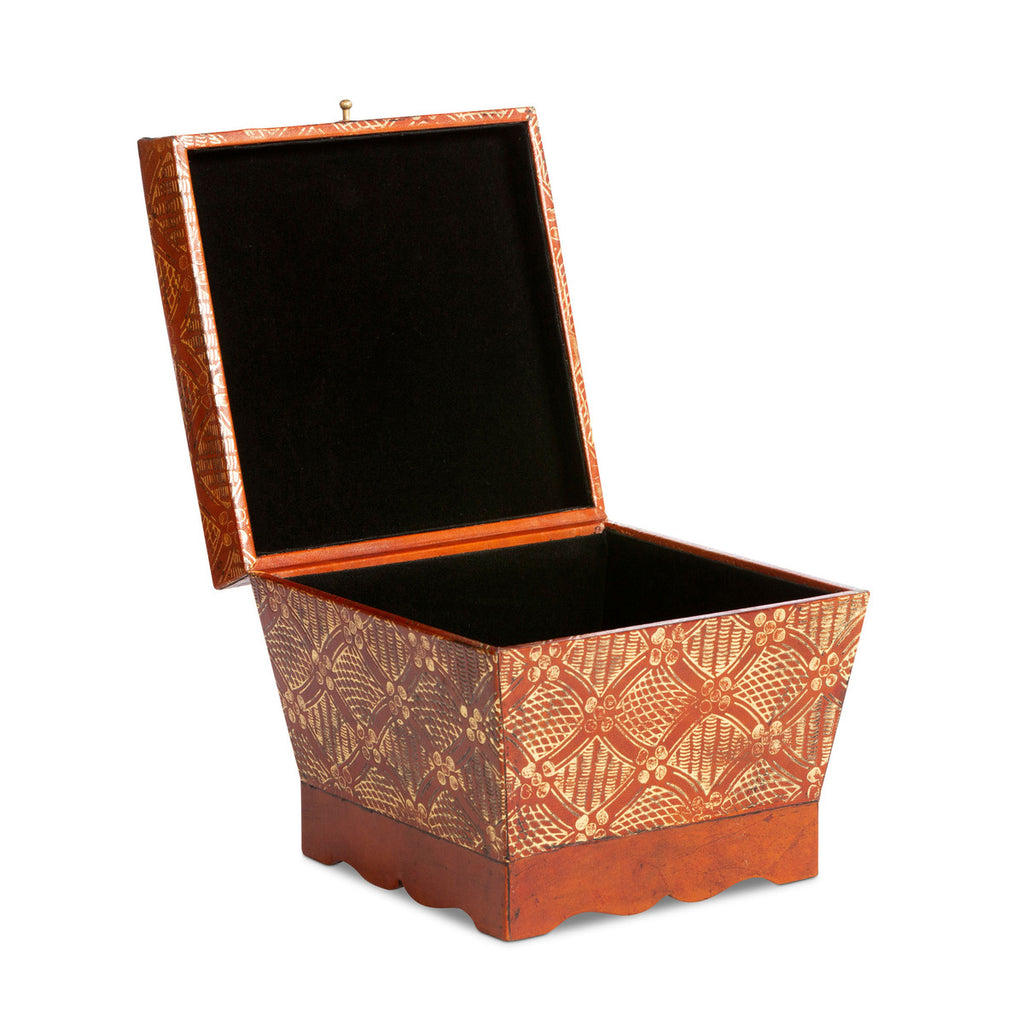 Lilith Tooled Pattern Box - Bombay Mercantile