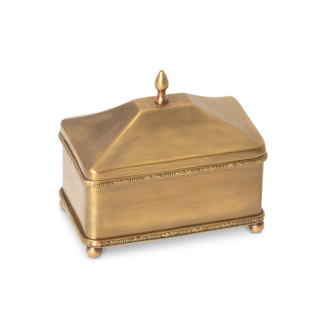 Brass Escritoire Boxes Set of 3 - Bombay Mercantile