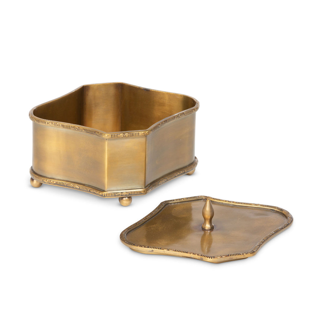 Brass Escritoire Boxes Set of 3 - Bombay Mercantile