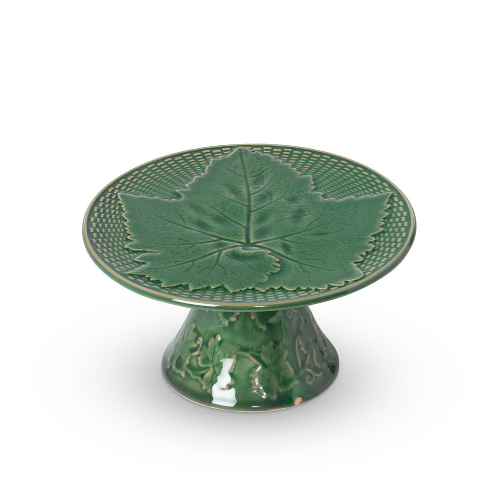Green Glazed Cake Stand - Bombay Mercantile