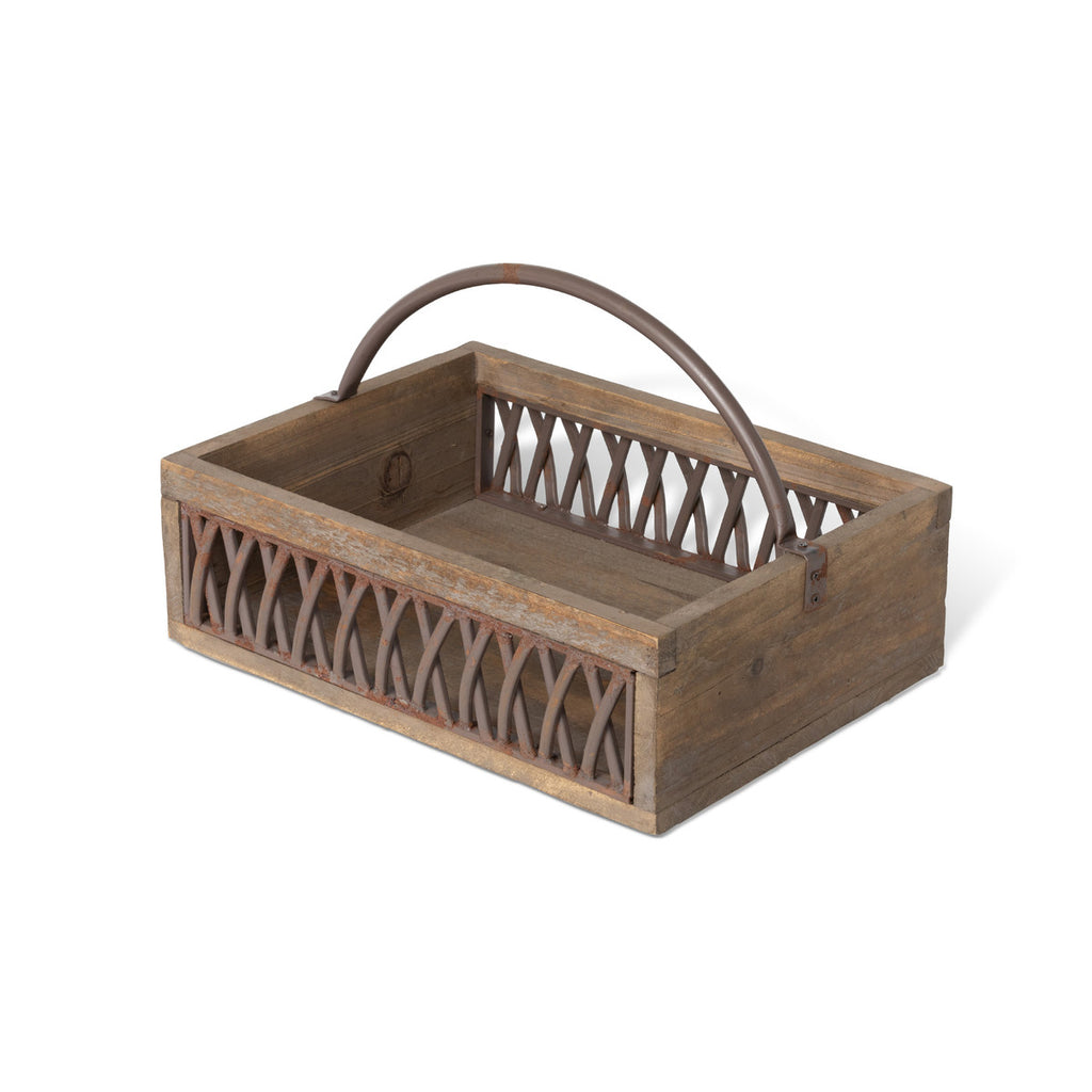 Iron Lattice Garden Trug - Bombay Mercantile