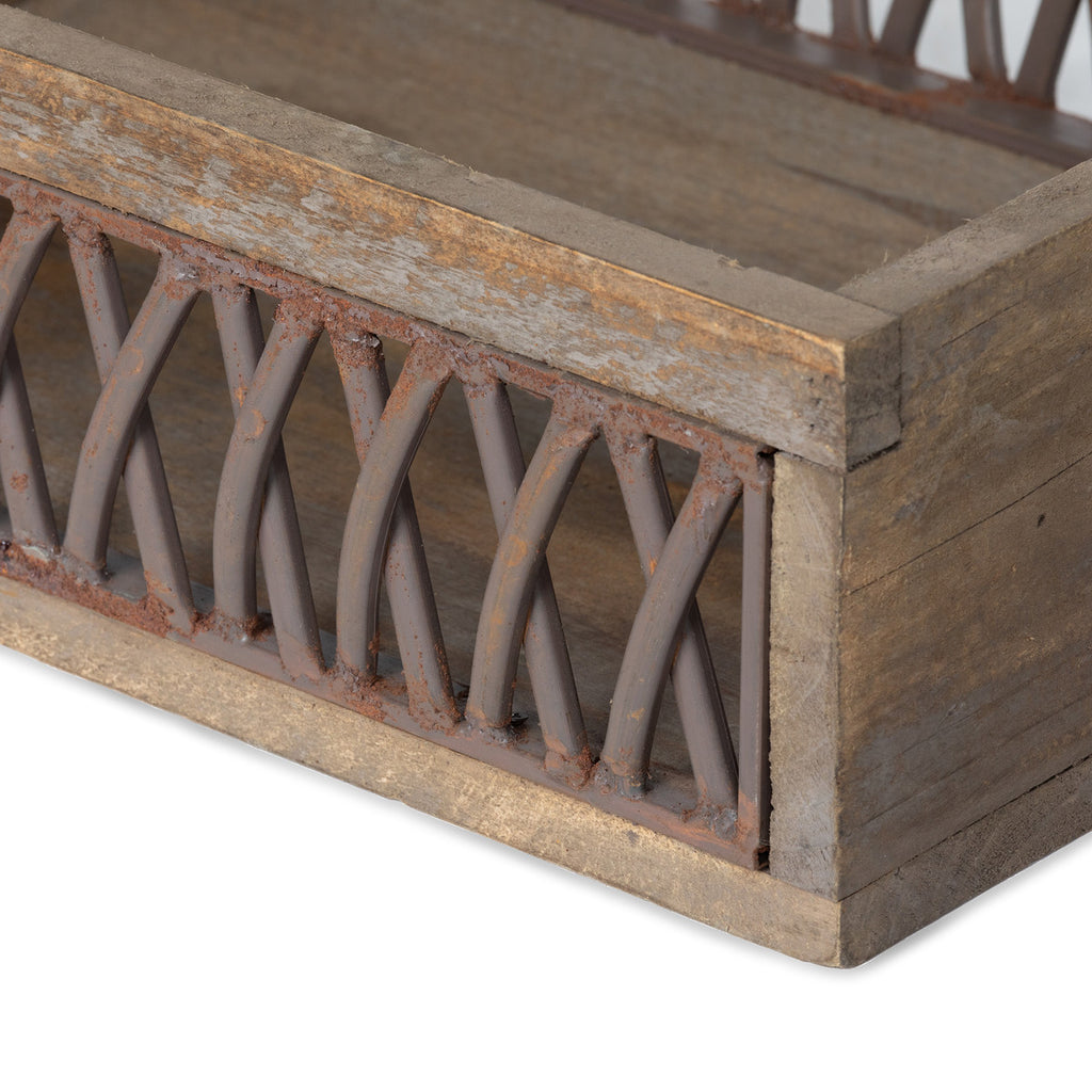 Iron Lattice Garden Trug - Bombay Mercantile