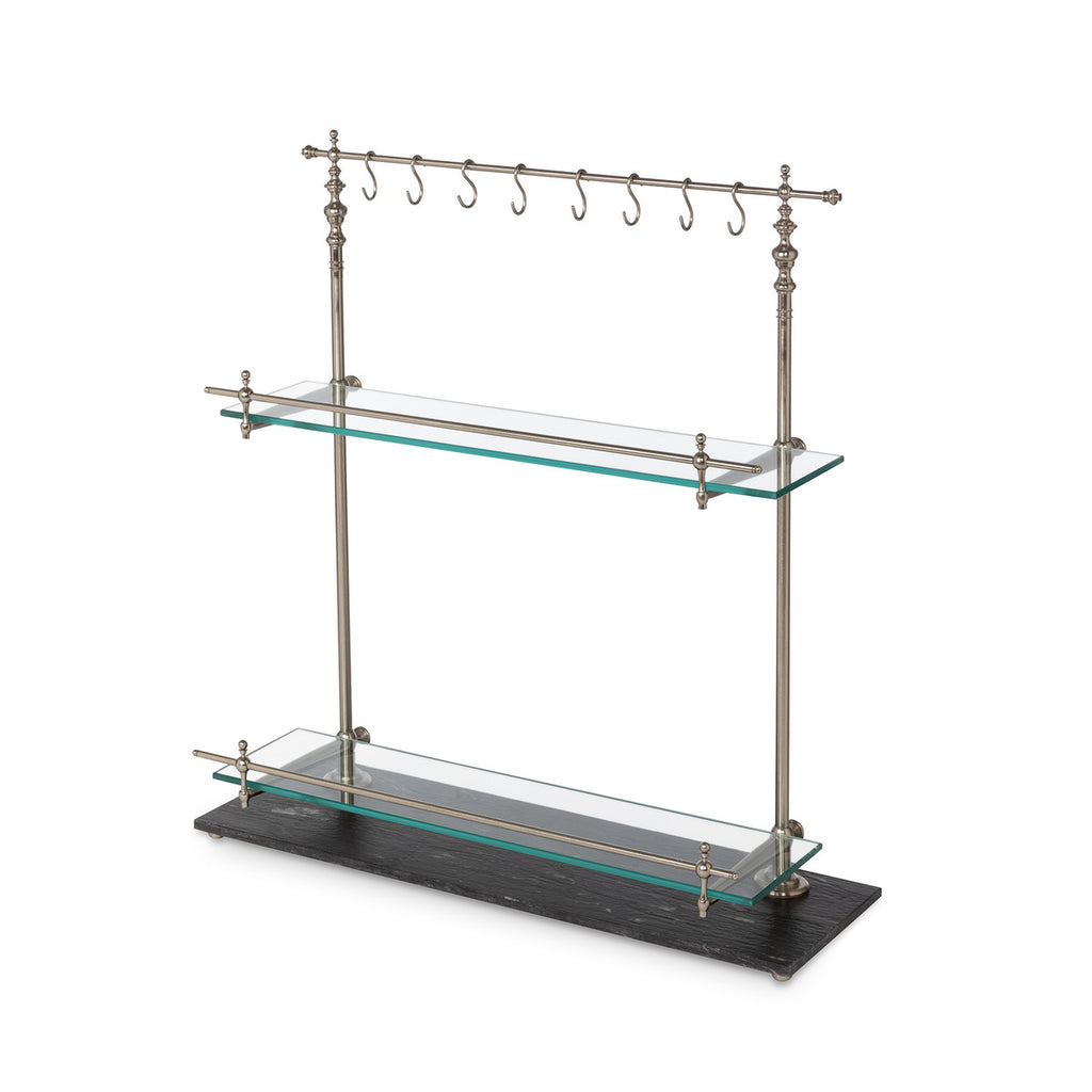 Marble and Iron Bistro Rack - Bombay Mercantile