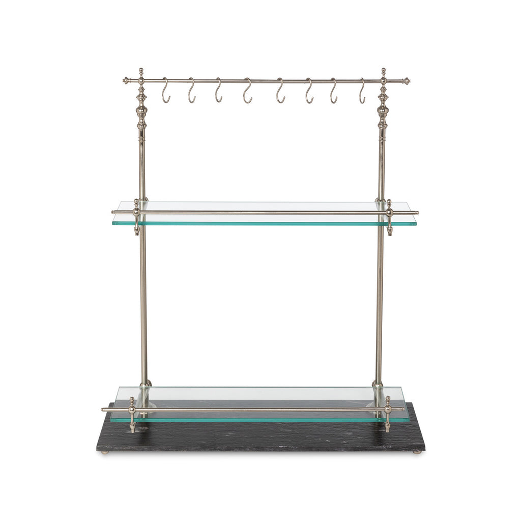 Marble and Iron Bistro Rack - Bombay Mercantile