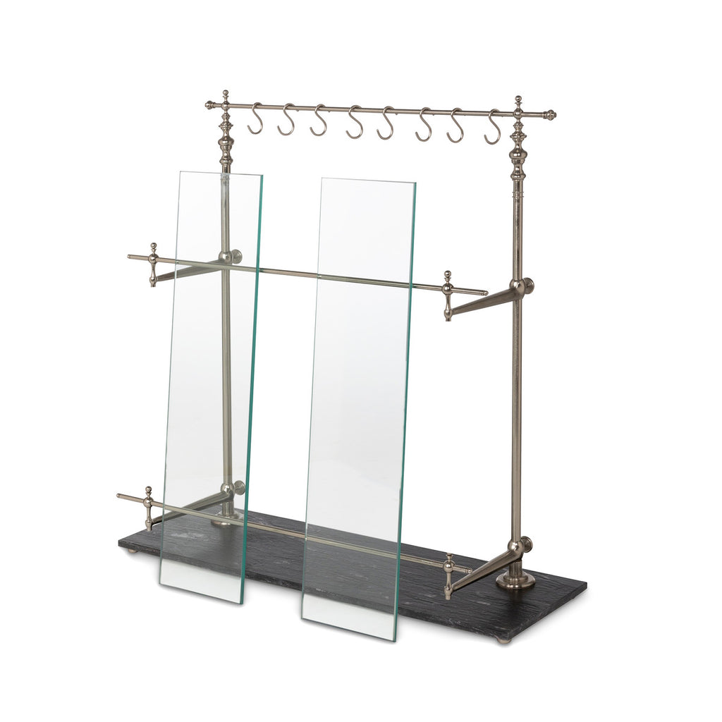 Marble and Iron Bistro Rack - Bombay Mercantile