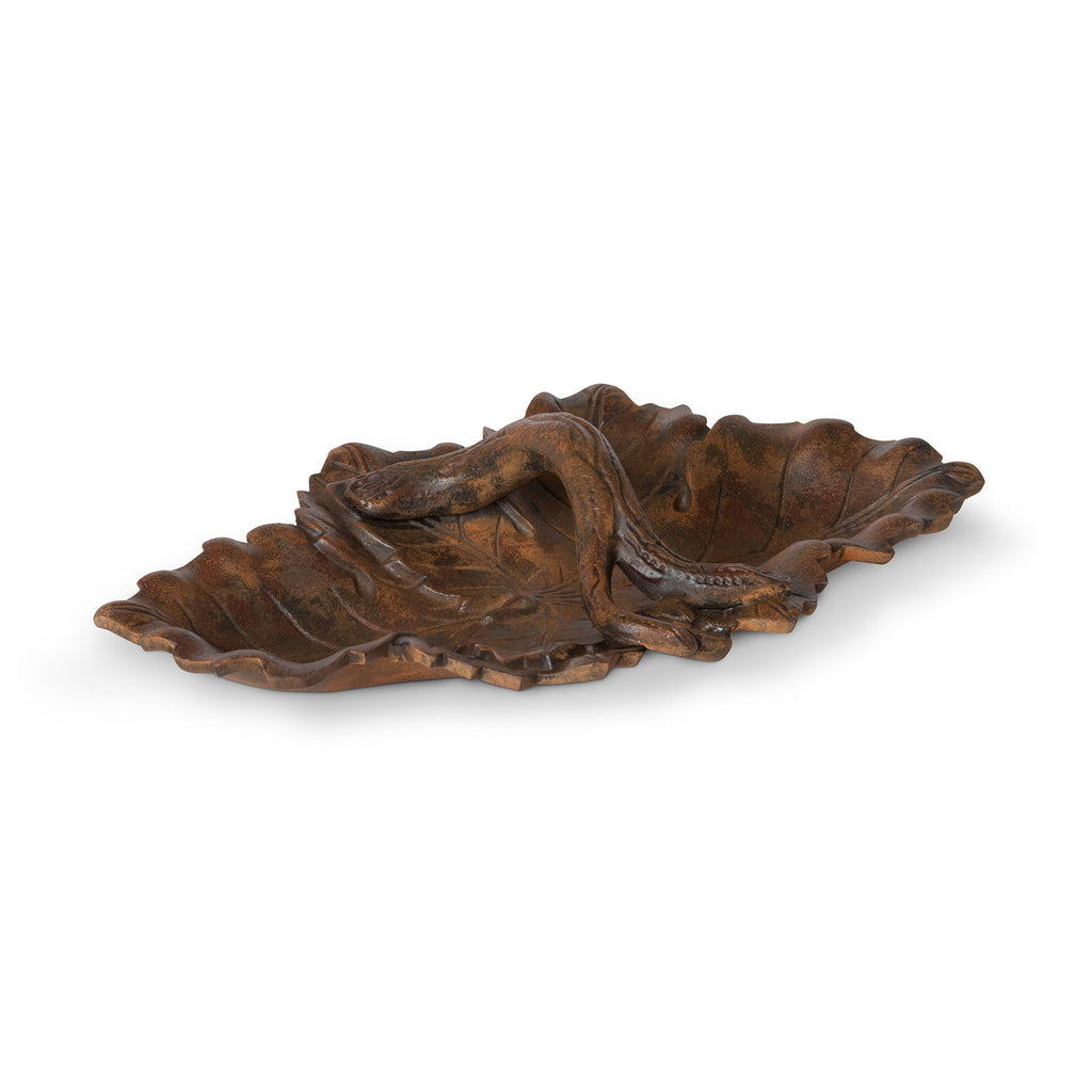 Cast Aluminum Grape Leaf Basket, Small - Bombay Mercantile