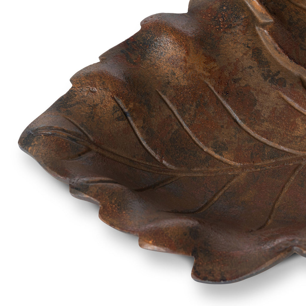 Cast Aluminum Grape Leaf Basket, Small - Bombay Mercantile