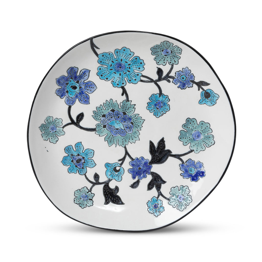 Periwinkle Vine Pattern Salad Plate - Bombay Mercantile