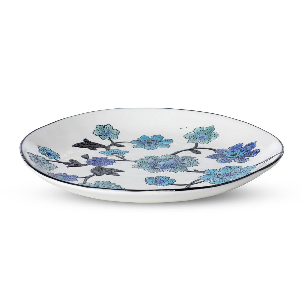 Periwinkle Vine Pattern Salad Plate - Bombay Mercantile