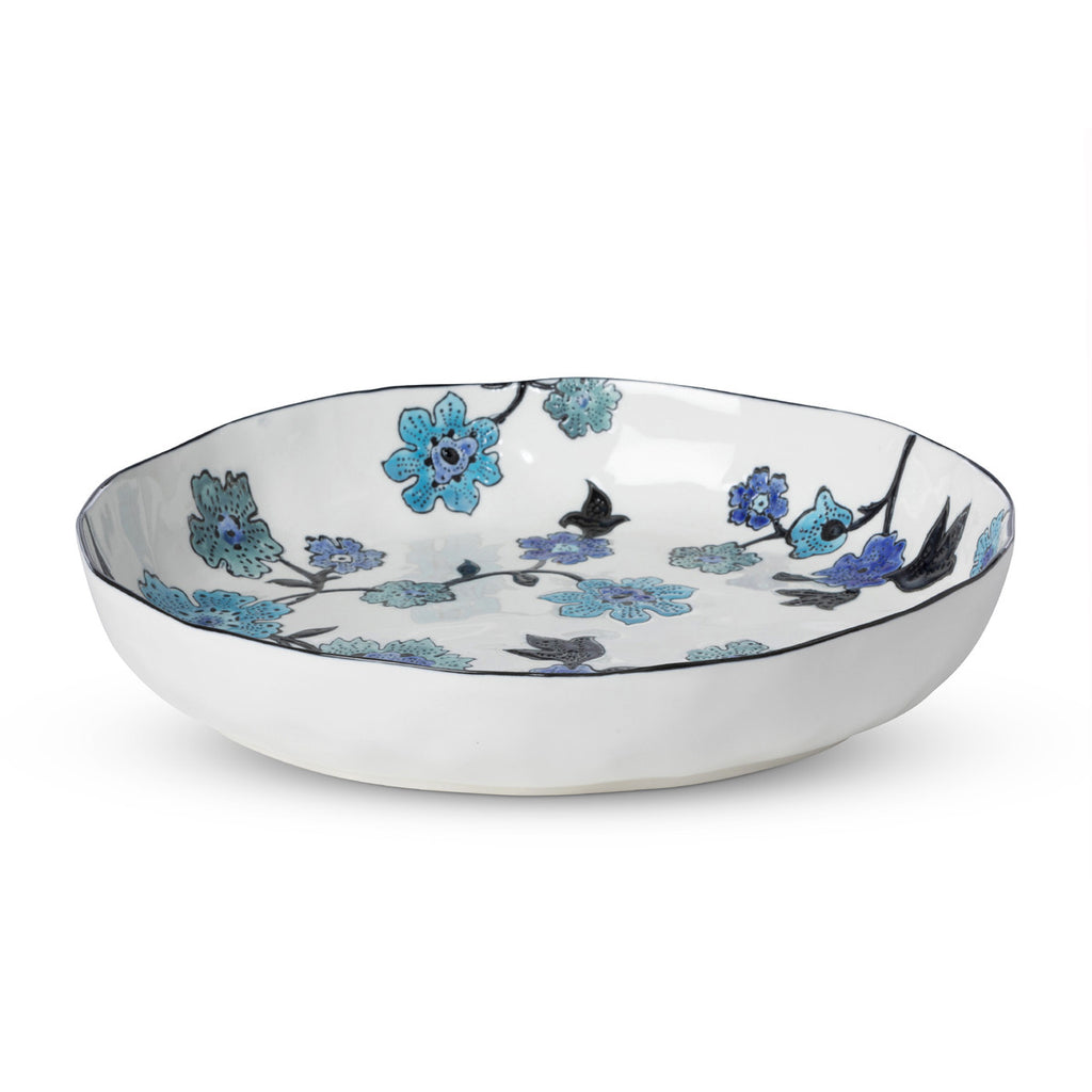 Periwinkle Vine Pattern Dinner Plate - Bombay Mercantile