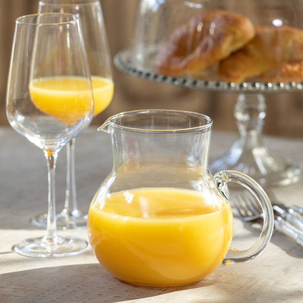 Organic Glass Table Pitcher - Bombay Mercantile