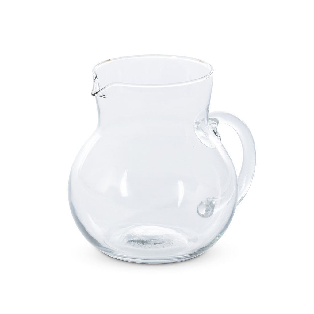 Organic Glass Table Pitcher - Bombay Mercantile