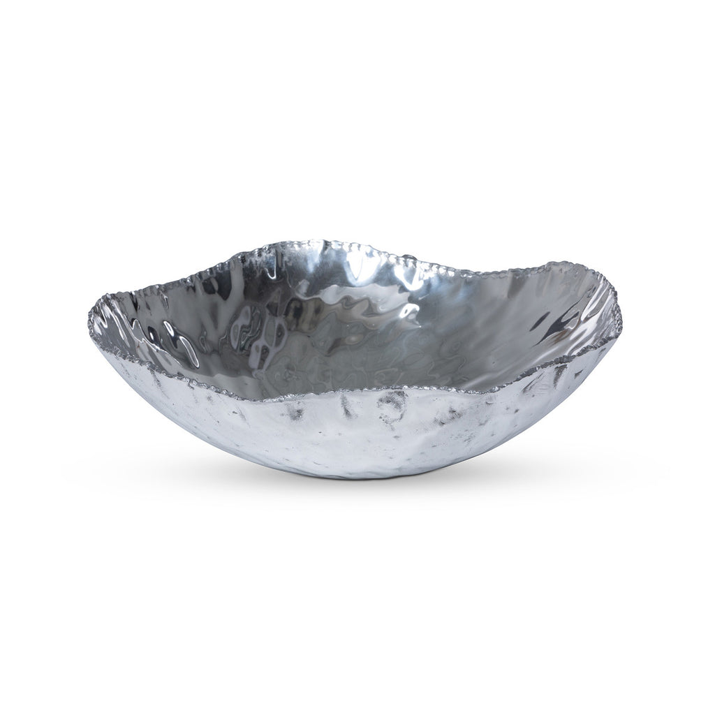 Cali Organic Edge Pewter Bowl - Bombay Mercantile