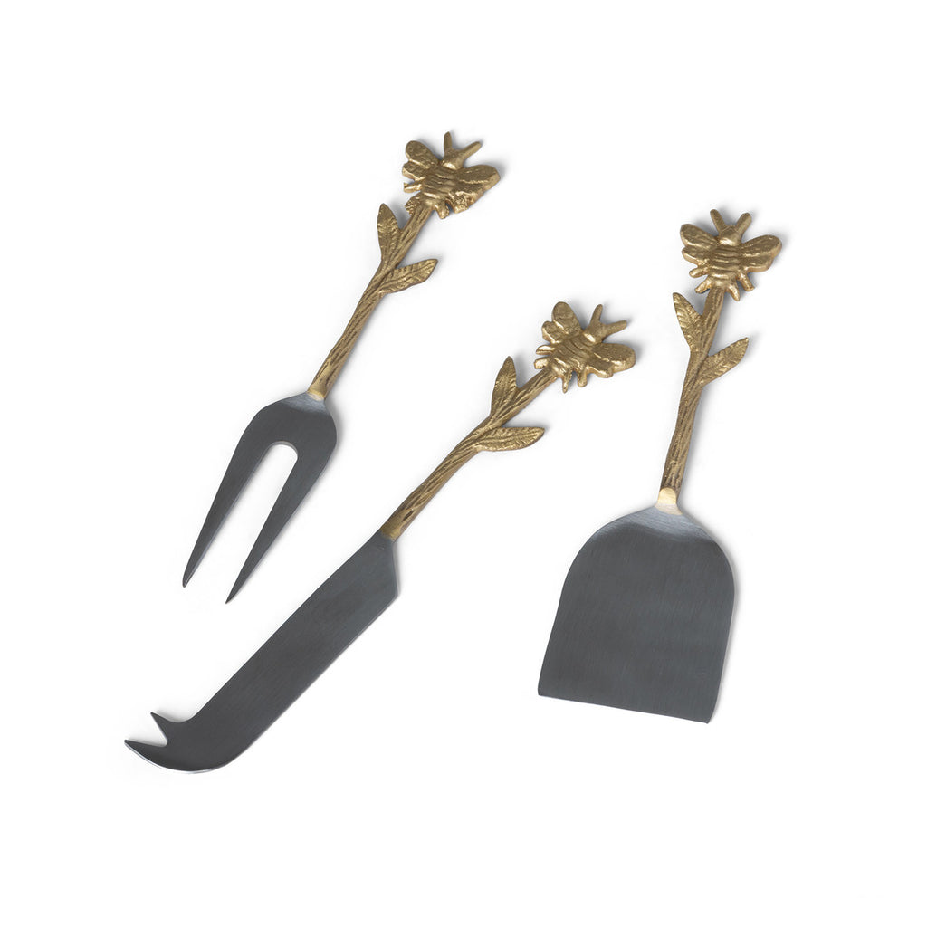 Honey Bee Handled Cheese Servers - Bombay Mercantile
