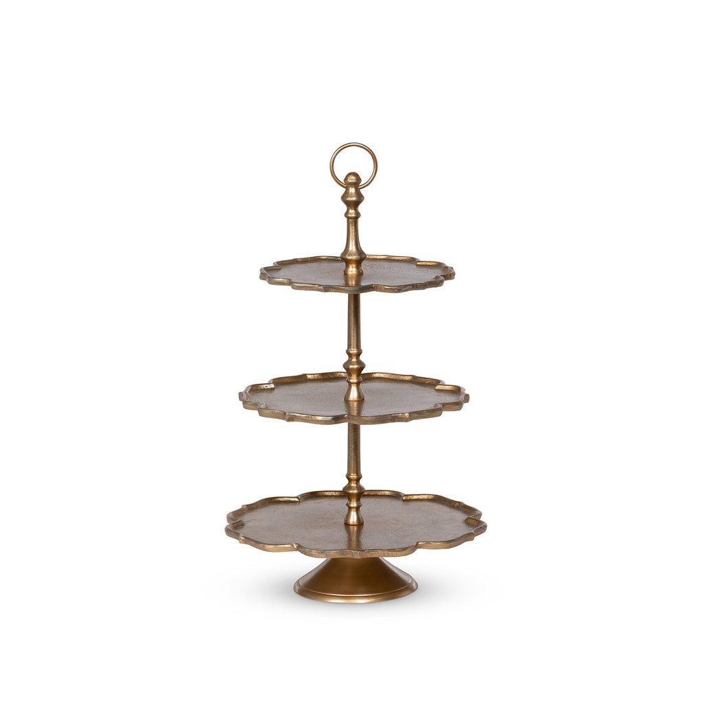 Scalloped Edge Tiered Server - Bombay Mercantile