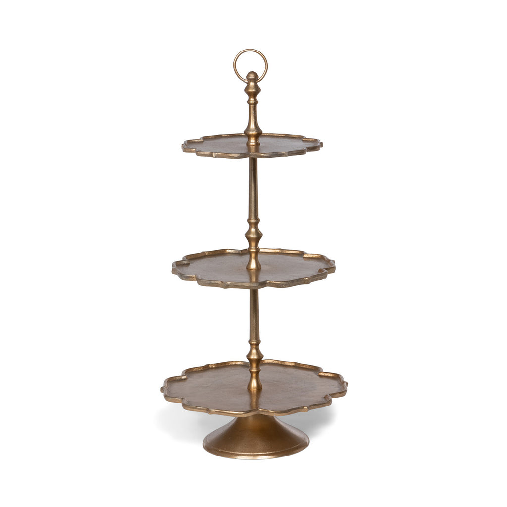 Scalloped Edge Tiered Server - Bombay Mercantile