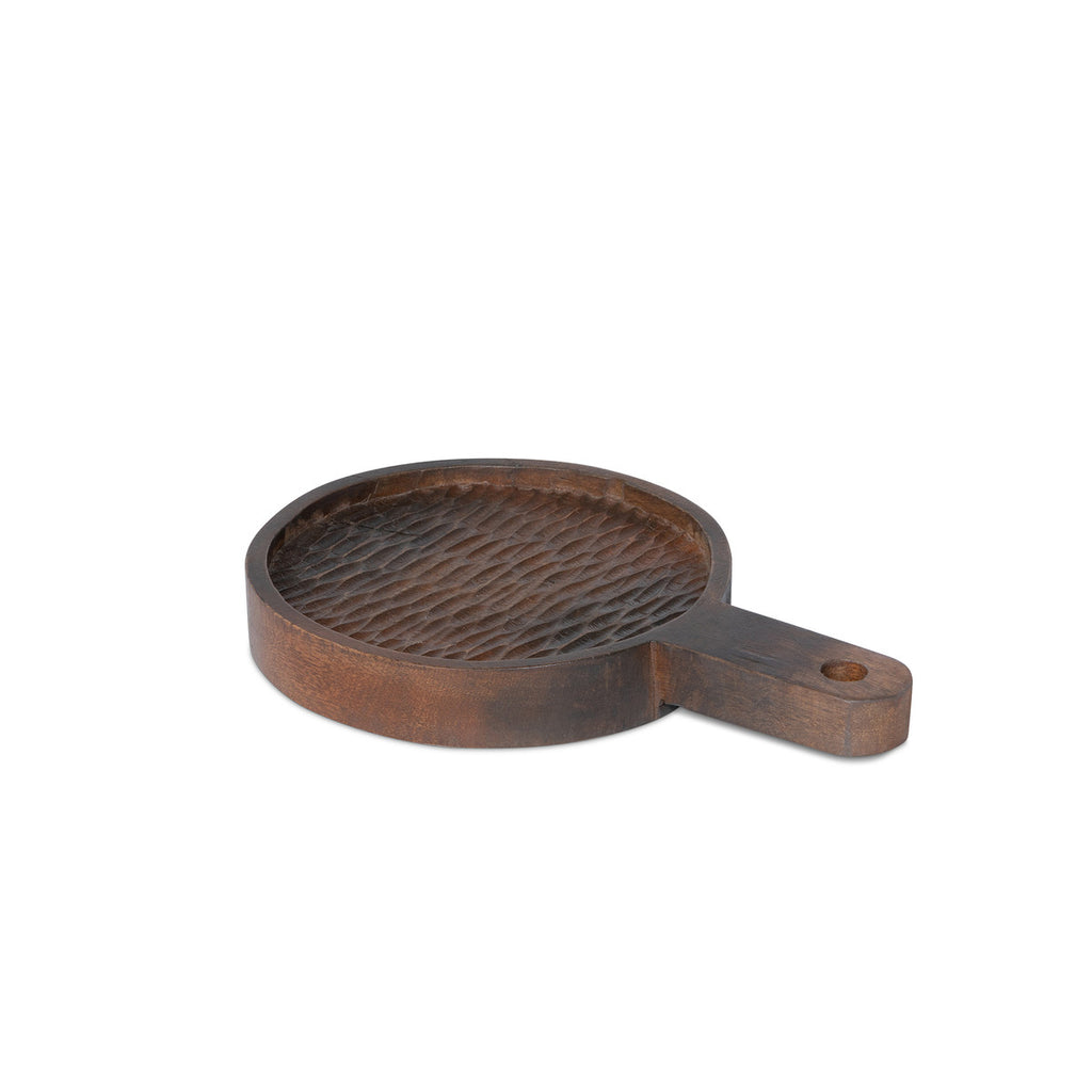 Carved Wood Serving Tray - Bombay Mercantile