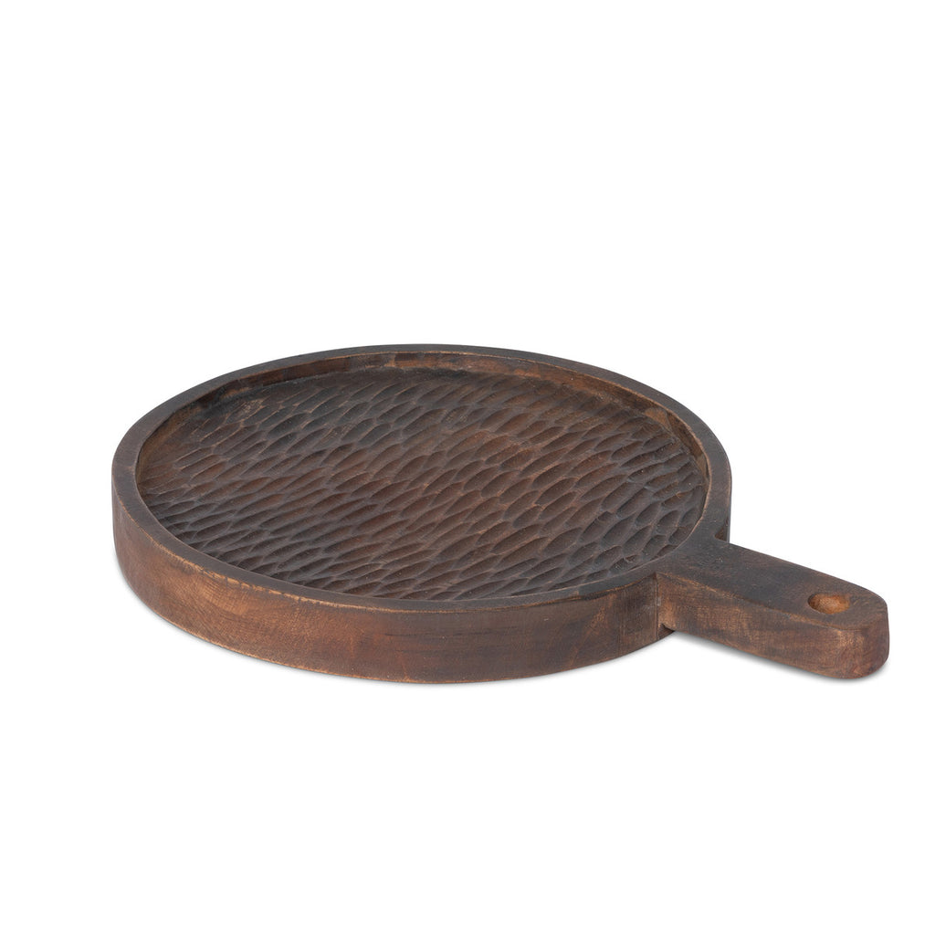 Carved Wood Serving Tray - Bombay Mercantile