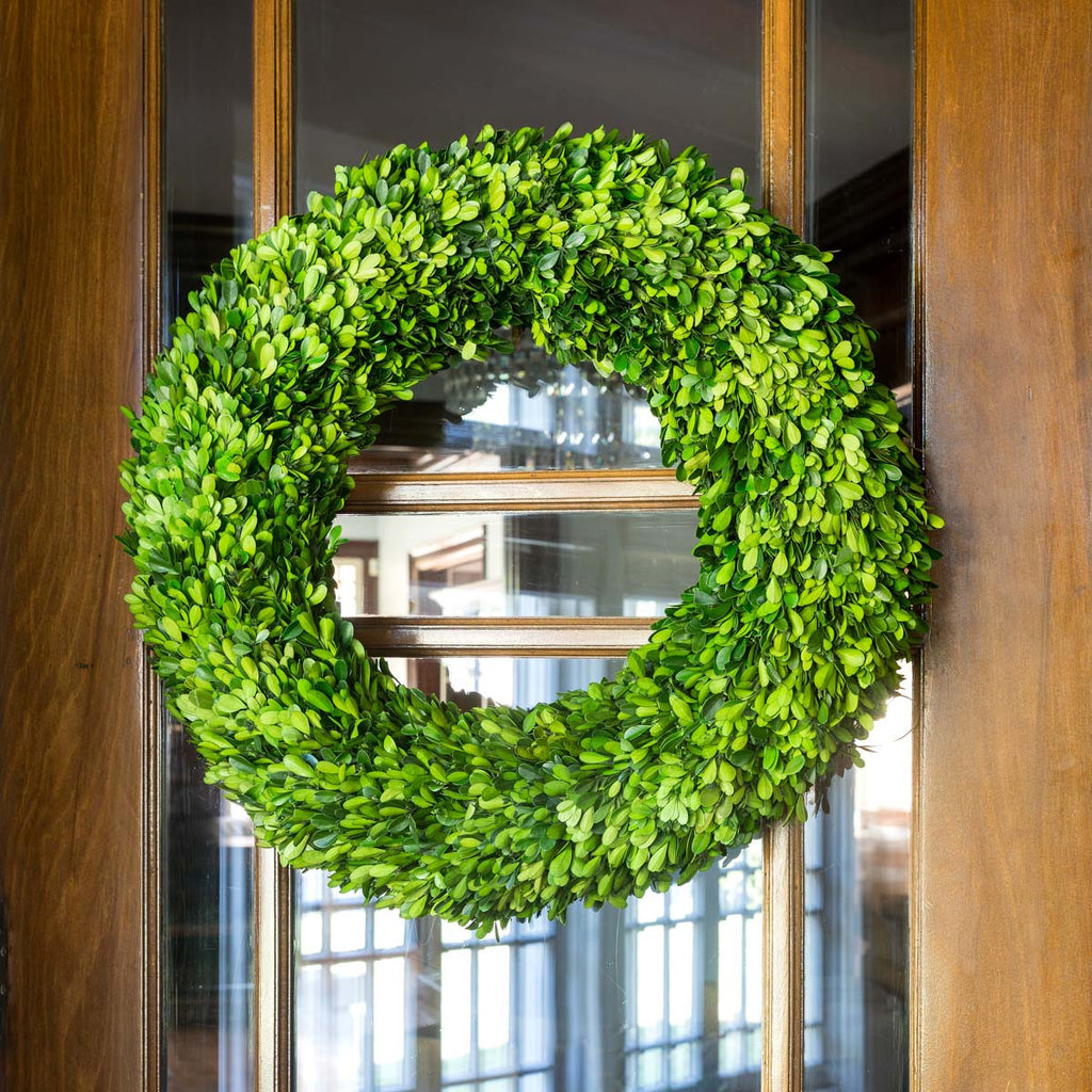 Preserved Boxwood Wreath - Bombay Mercantile