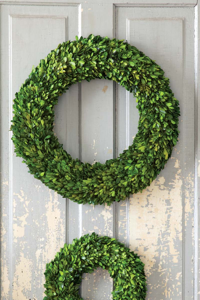 Preserved Boxwood Wreath - Bombay Mercantile