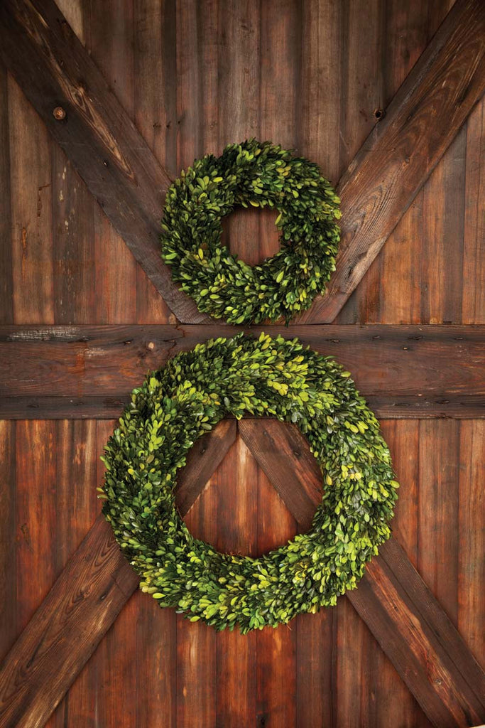 Preserved Boxwood Wreath - Bombay Mercantile