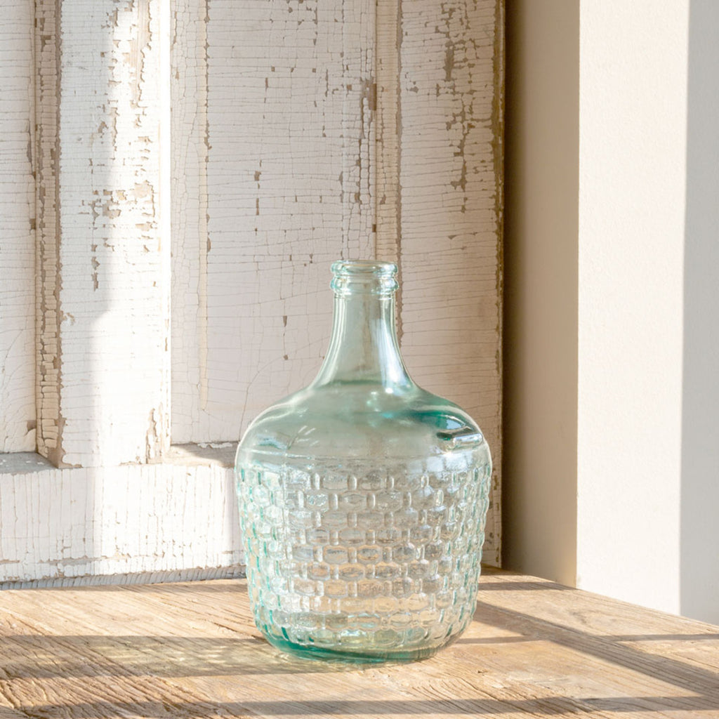 Cellar Bottle Embossed Basket weave - Bombay Mercantile