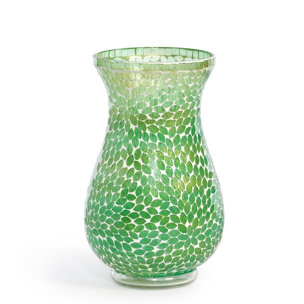 Jessa Glass Mosaic Vase - Bombay Mercantile
