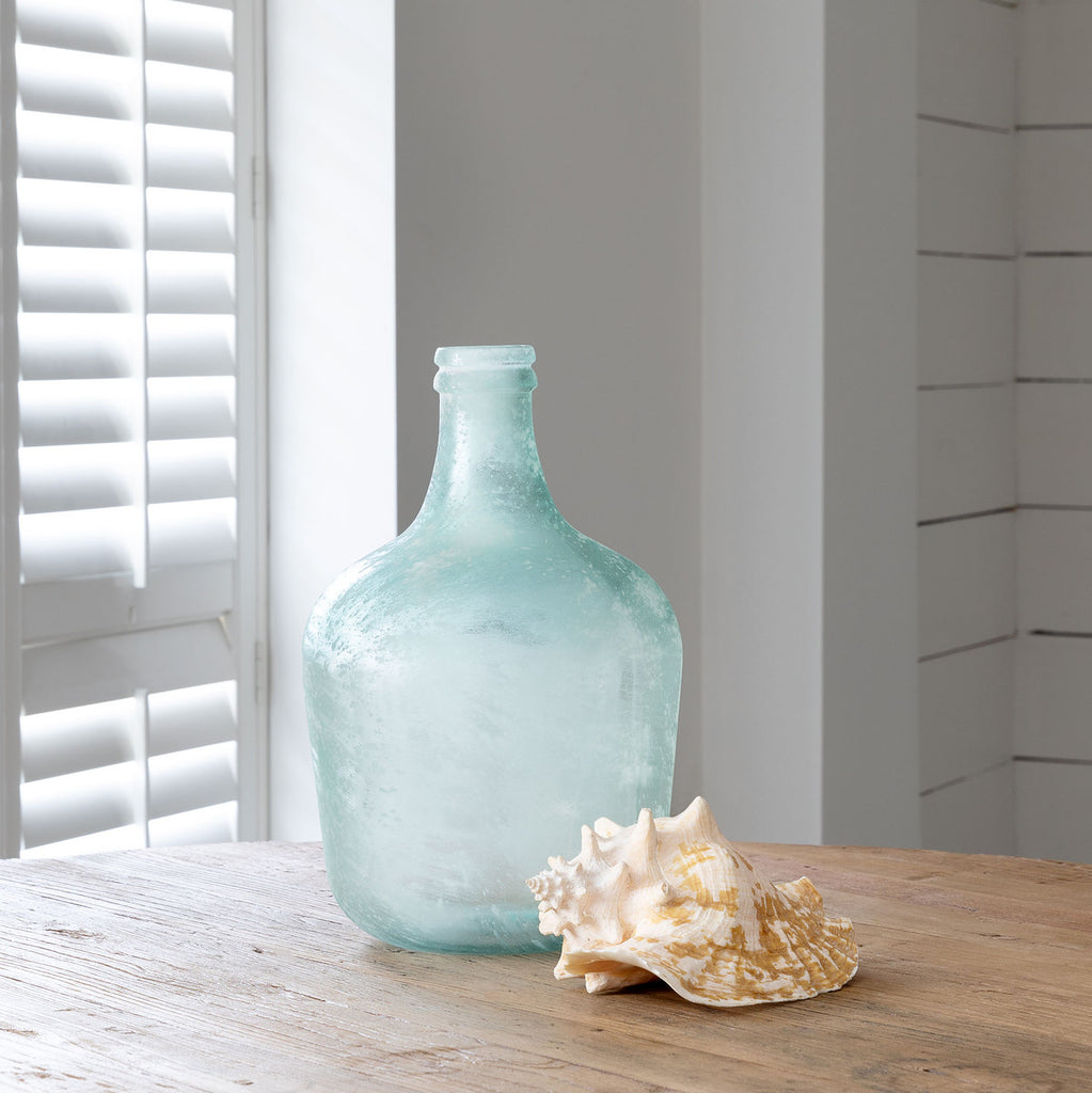 Cellar Bottle Frosted Seafoam Small - Bombay Mercantile