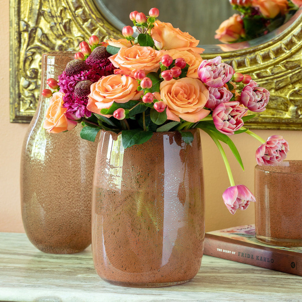 Amaranthine Glass Vases - Bombay Mercantile