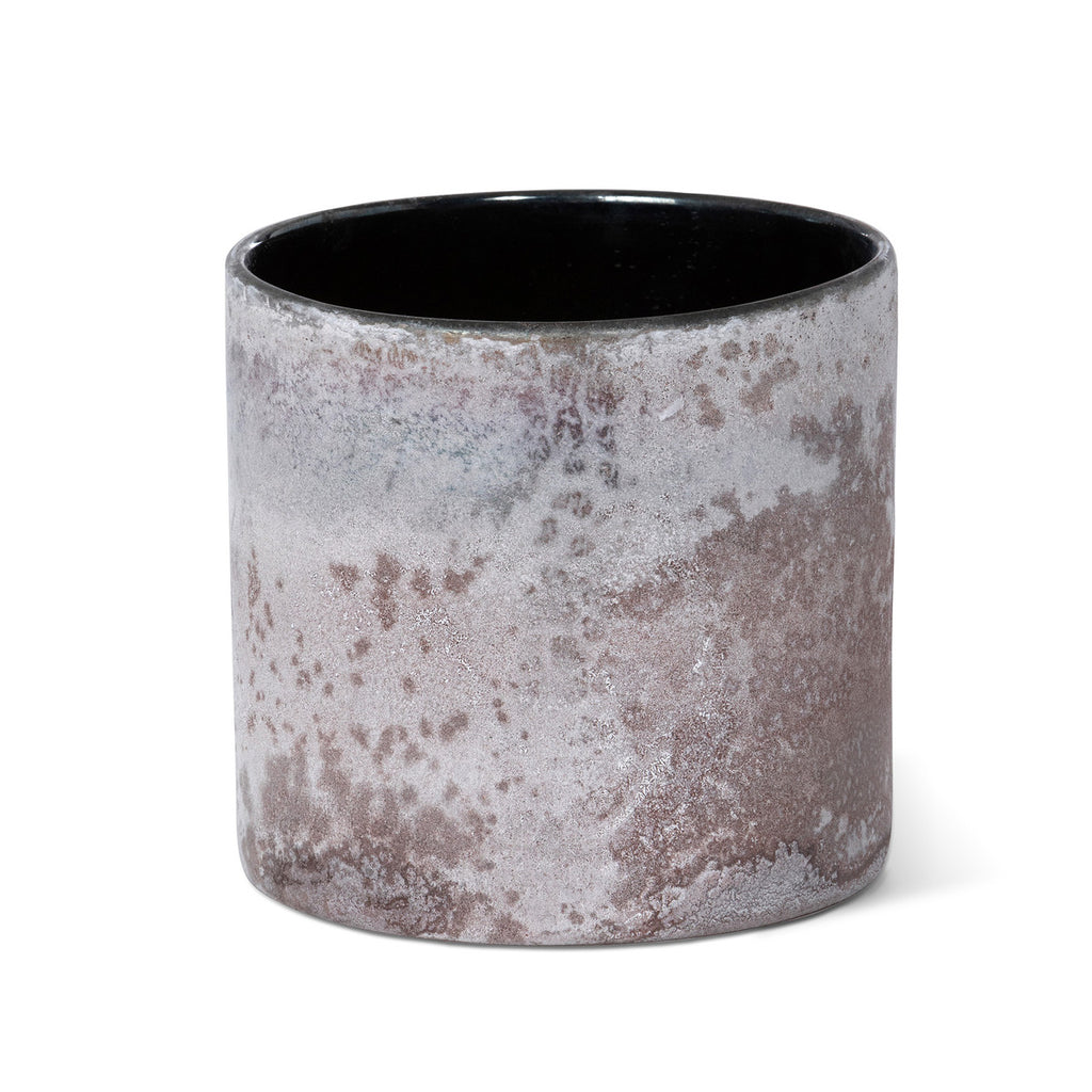Frosted Amethyst Luster Vase, Medium - Bombay Mercantile