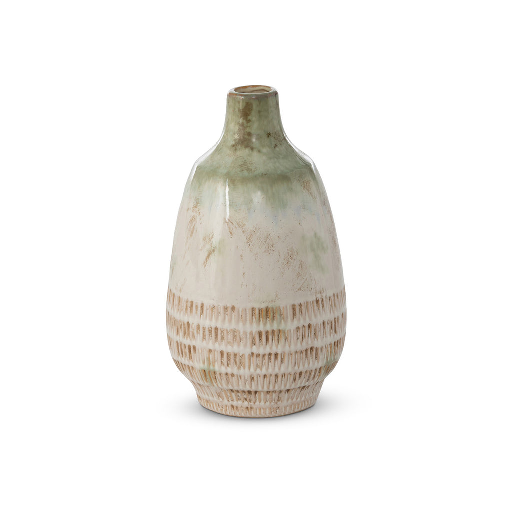 Fresno Ceramic Glazed Vase - Bombay Mercantile
