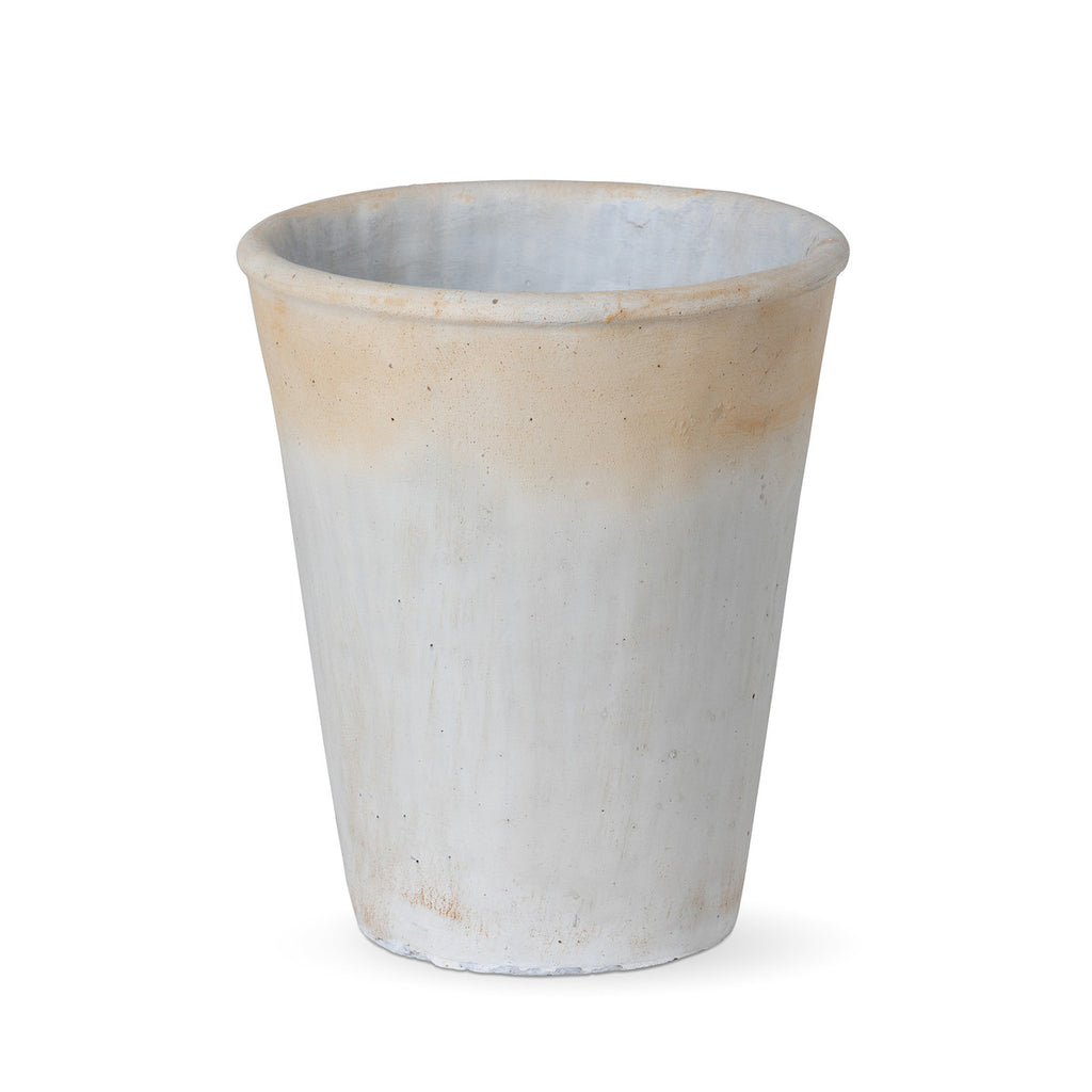 Distressed Concrete Tall Planter - Bombay Mercantile