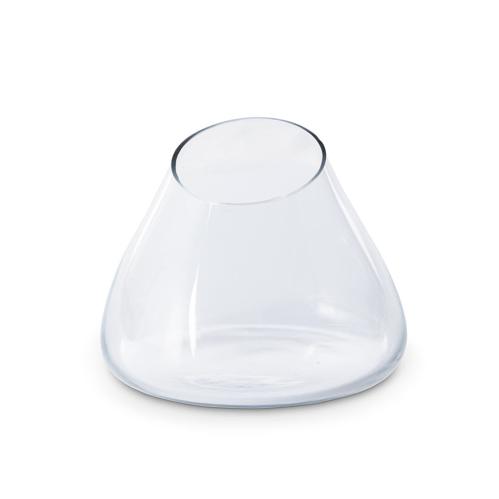 Asymmetrical Teardrop Glass Vase - Bombay Mercantile