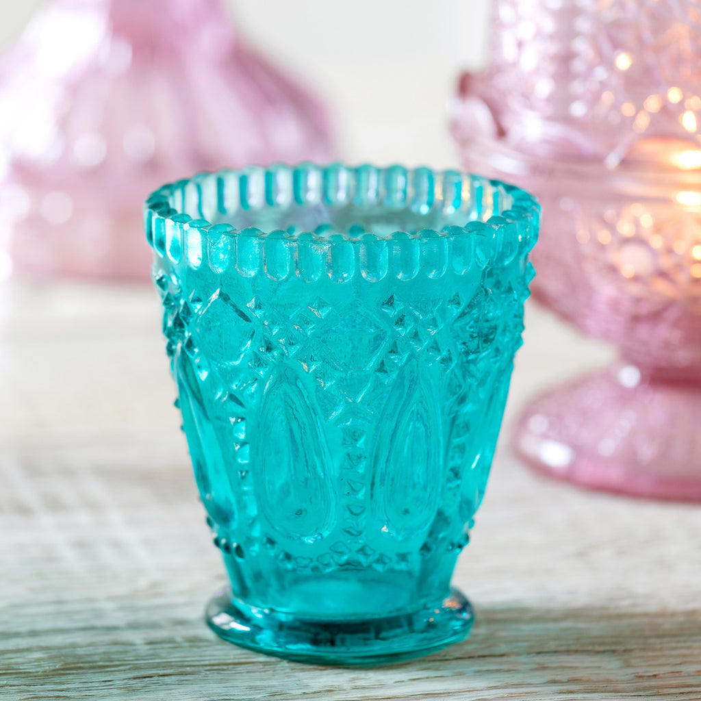 Zoe Glass Votive Holder - Bombay Mercantile