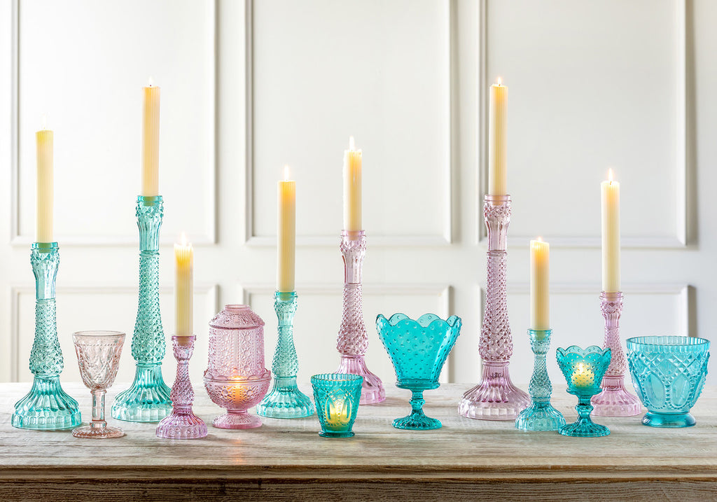 Zoe Glass Votive Holder - Bombay Mercantile