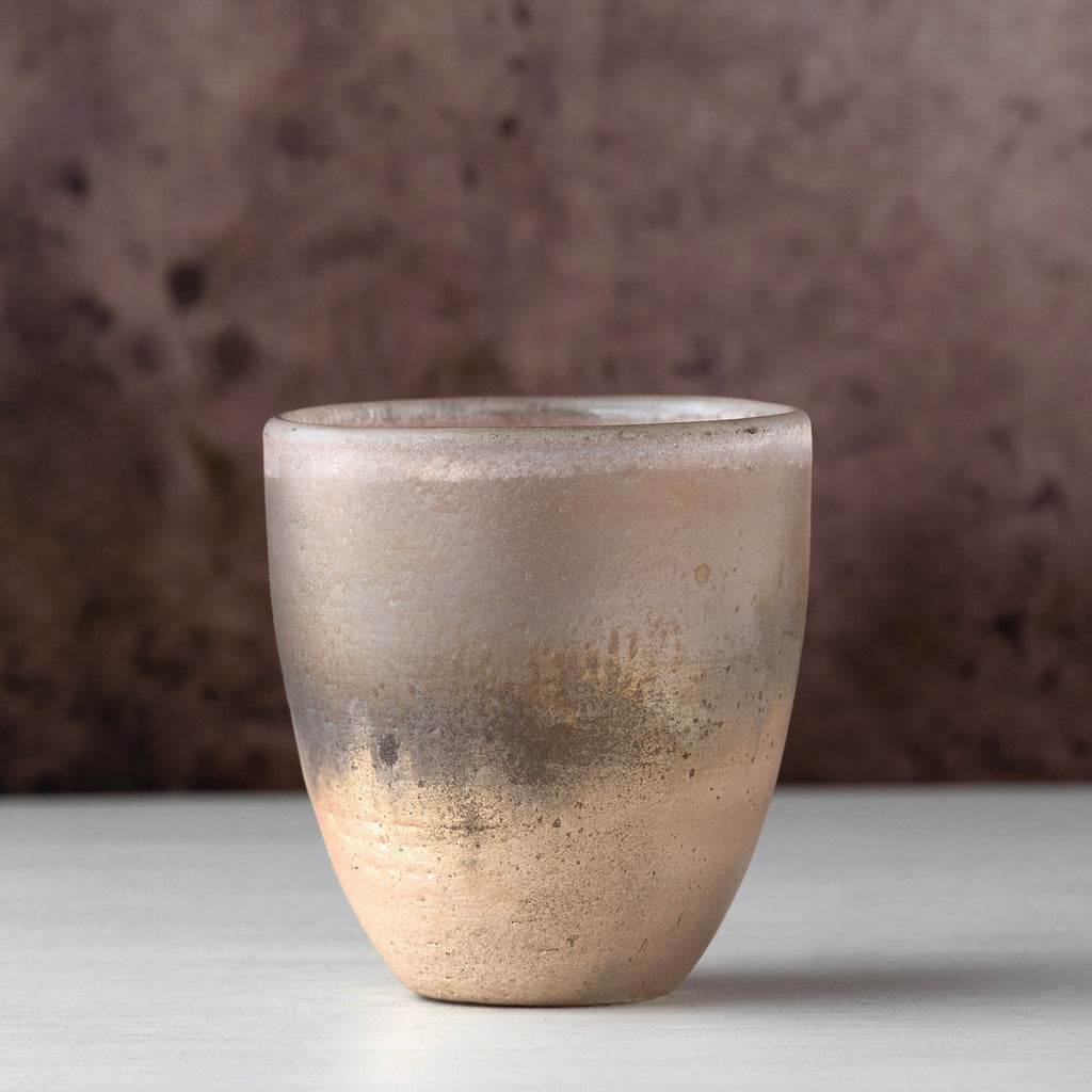 Bronze Luster Crackle Glass Vase - Bombay Mercantile