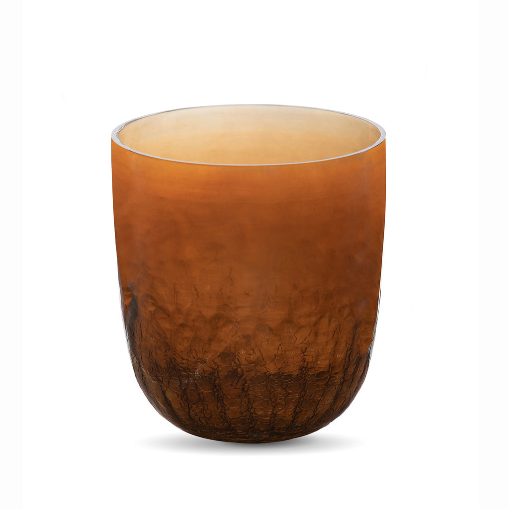 Bronze Luster Crackle Glass Vase - Bombay Mercantile