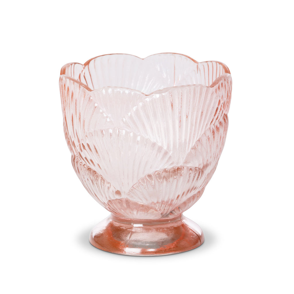 Large Glass Shell Vase - Bombay Mercantile