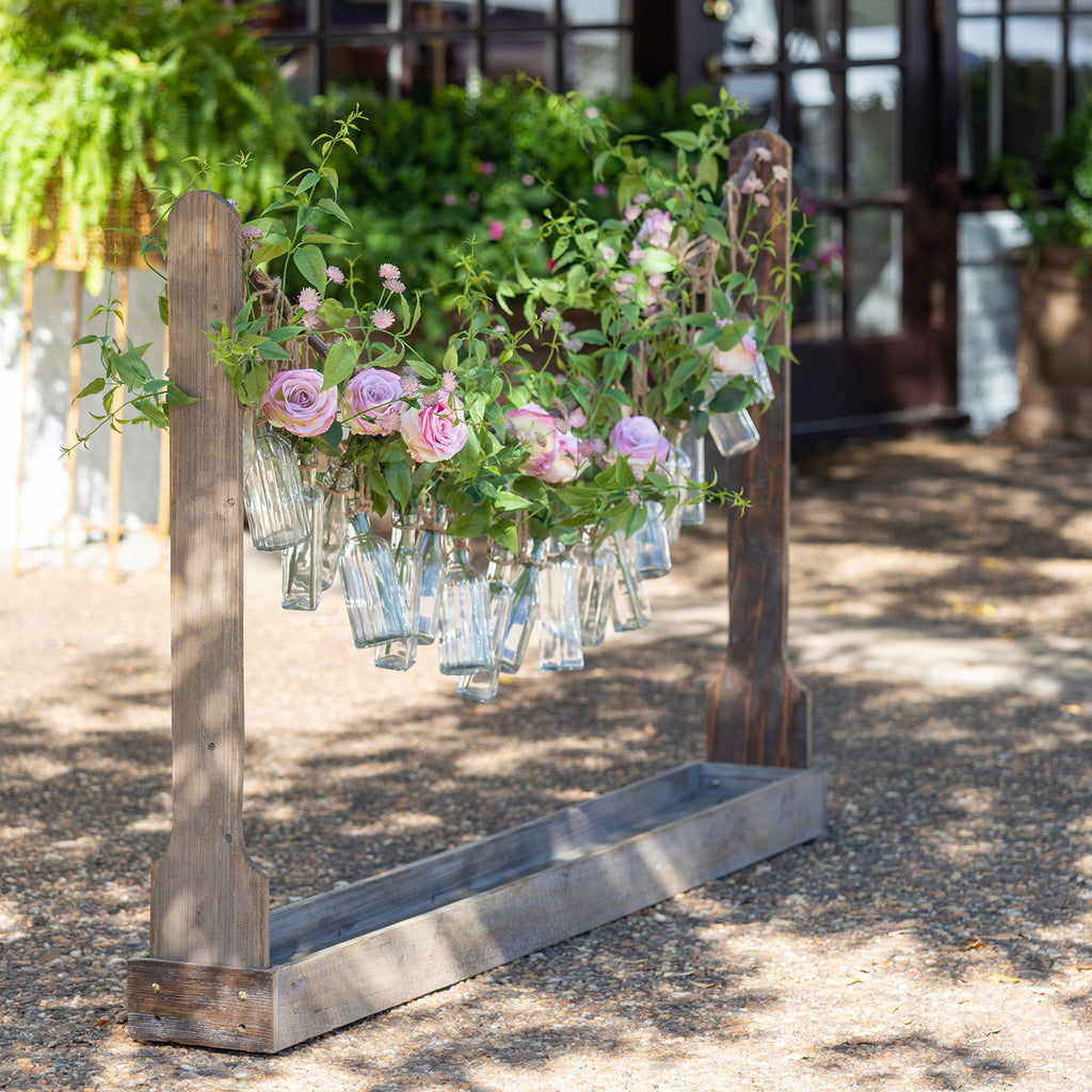 Bottle Garland Vases & Wooden Stanchion - Bombay Mercantile